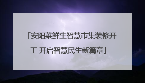 安阳菜鲜生智慧市集装修开工 开启智慧民生新篇章