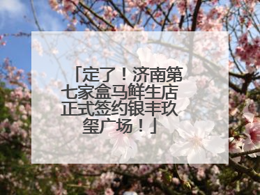 定了！济南第七家盒马鲜生店正式签约银丰玖玺广场！