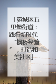 宛城区五里堡街道：践行新时代“枫桥经验”，打造和美社区