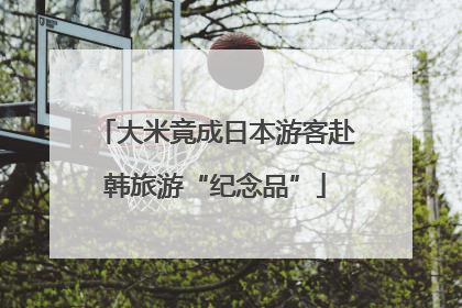 大米竟成日本游客赴韩旅游“纪念品”