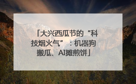 大兴西瓜节的“科技烟火气”：机器狗搬瓜、AI摊煎饼