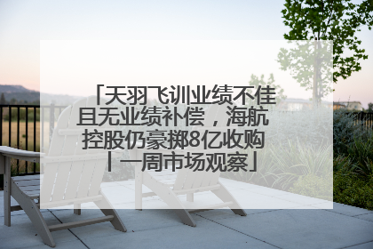 天羽飞训业绩不佳且无业绩补偿，海航控股仍豪掷8亿收购丨一周市场观察