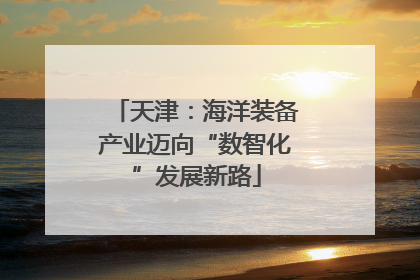 天津：海洋装备产业迈向“数智化”发展新路