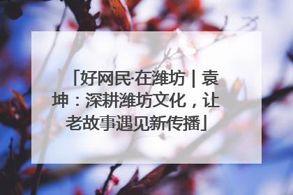 好网民·在潍坊｜袁坤：深耕潍坊文化，让老故事遇见新传播