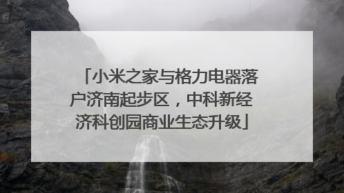 小米之家与格力电器落户济南起步区，中科新经济科创园商业生态升级