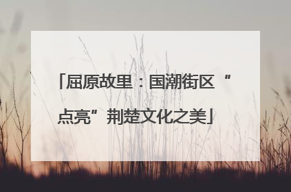 屈原故里：国潮街区“点亮”荆楚文化之美