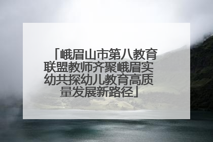 峨眉山市第八教育联盟教师齐聚峨眉实幼共探幼儿教育高质量发展新路径