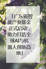广东省智能产业基金正式启动，助力打造全球AI与机器人创新高地