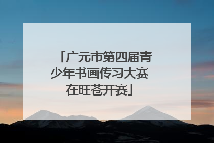 广元市第四届青少年书画传习大赛在旺苍开赛
