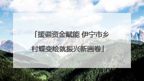 援疆资金赋能 伊宁市乡村蝶变绘就振兴新画卷