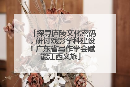 探寻庐陵文化密码，研讨戏影学科建设！广东省写作学会赋能江西文旅