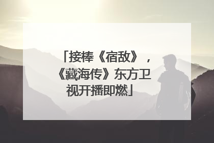 接棒《宿敌》，《藏海传》东方卫视开播即燃