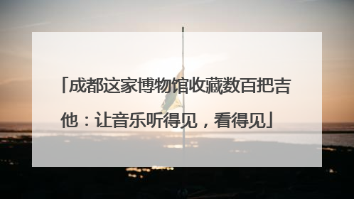 成都这家博物馆收藏数百把吉他：让音乐听得见，看得见