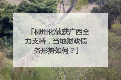 柳州化债获广西全力支持，当地财政债务形势如何？