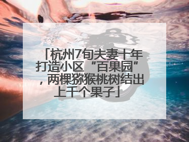 杭州7旬夫妻十年打造小区“百果园”，两棵猕猴桃树结出上千个果子