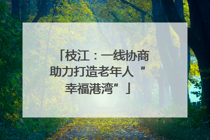 枝江：一线协商助力打造老年人“幸福港湾”