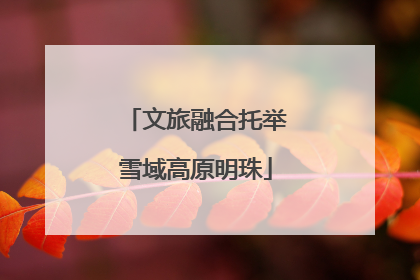 文旅融合托举雪域高原明珠