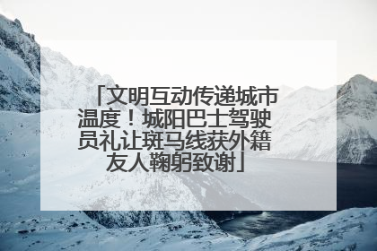 文明互动传递城市温度！城阳巴士驾驶员礼让斑马线获外籍友人鞠躬致谢