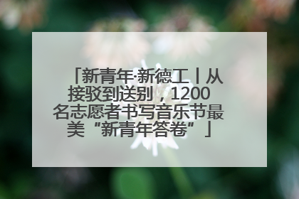 新青年·新德工丨从接驳到送别，1200名志愿者书写音乐节最美“新青年答卷”