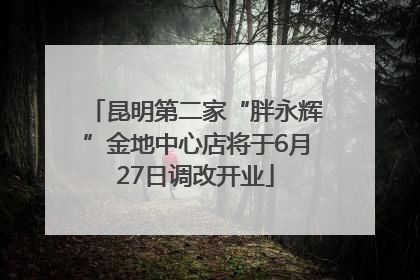 昆明第二家“胖永辉”金地中心店将于6月27日调改开业