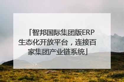 智邦国际集团版ERP生态化开放平台，连接百家集团产业链系统