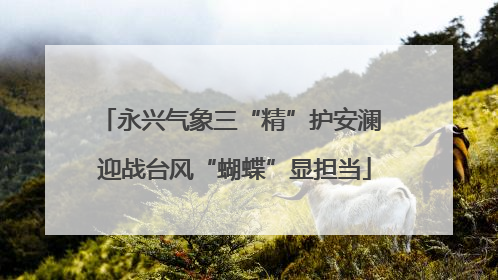 永兴气象三“精”护安澜 迎战台风“蝴蝶”显担当