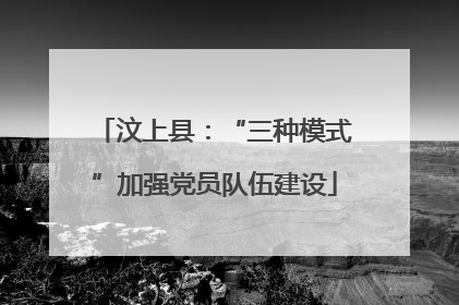 汶上县：“三种模式”加强党员队伍建设