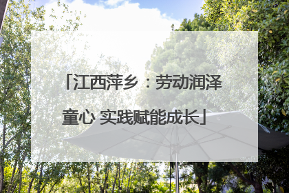 江西萍乡：劳动润泽童心 实践赋能成长