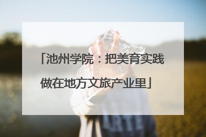 池州学院：把美育实践做在地方文旅产业里
