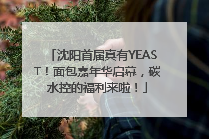 沈阳首届真有YEAST！面包嘉年华启幕，碳水控的福利来啦！