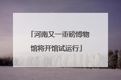 河南又一重磅博物馆将开馆试运行