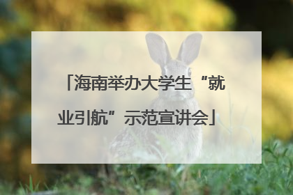 海南举办大学生“就业引航”示范宣讲会