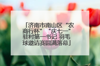 济南市南山区“农商行杯”“庆七一”驻村第一书记 羽毛球邀请赛圆满落幕