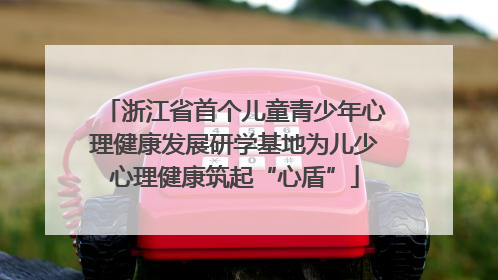 浙江省首个儿童青少年心理健康发展研学基地为儿少心理健康筑起“心盾”