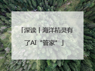 深读丨海洋精灵有了AI“管家”