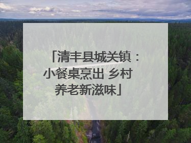 清丰县城关镇：小餐桌烹出 乡村养老新滋味