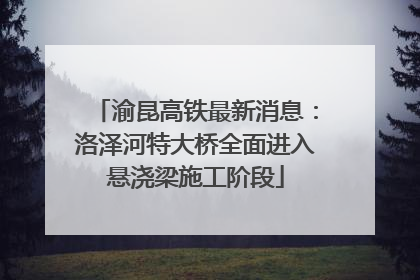 渝昆高铁最新消息：洛泽河特大桥全面进入悬浇梁施工阶段