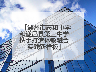 湖州市志和中学和遂昌县第三中学携手打造体教融合实践新样板