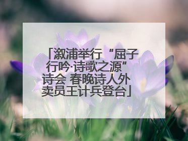 溆浦举行“屈子行吟·诗歌之源”诗会 春晚诗人外卖员王计兵登台