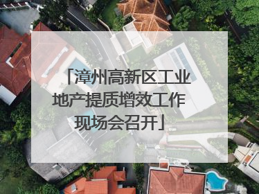 漳州高新区工业地产提质增效工作现场会召开