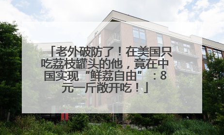老外破防了！在美国只吃荔枝罐头的他，竟在中国实现“鲜荔自由”：8元一斤敞开吃！