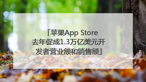 苹果App Store去年促成1.3万亿美元开发者营业额和销售额
