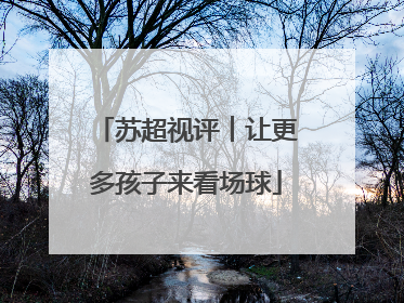 苏超视评︱让更多孩子来看场球