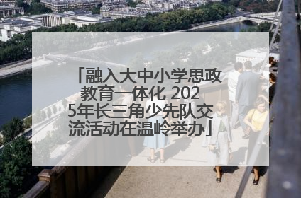 融入大中小学思政教育一体化 2025年长三角少先队交流活动在温岭举办