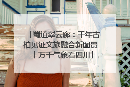 蜀道翠云廊：千年古柏见证文旅融合新图景丨万千气象看四川