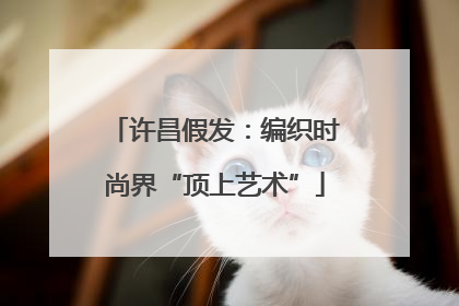 许昌假发：编织时尚界“顶上艺术”