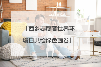 西乡志愿者世界环境日共绘绿色画卷