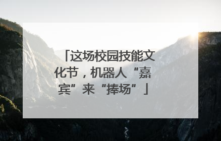 这场校园技能文化节，机器人“嘉宾”来“捧场”