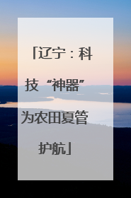 辽宁：科技“神器”为农田夏管护航
