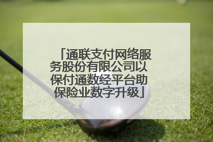 通联支付网络服务股份有限公司以保付通数经平台助保险业数字升级